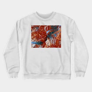 Painterly Fractal Abstract Pattern Crewneck Sweatshirt